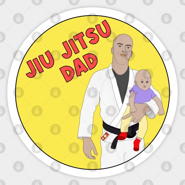 Jiu Jitsu Dad Sticker by DiegoCarvalho